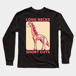 Hairstylist giraffe for coiffeur Long Sleeve T-Shirt